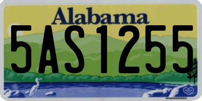 AL license plate 5AS1255