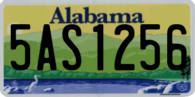 AL license plate 5AS1256