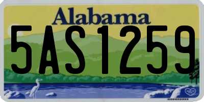 AL license plate 5AS1259