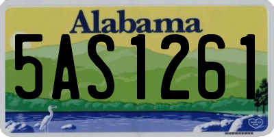 AL license plate 5AS1261