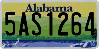 AL license plate 5AS1264