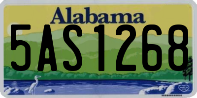 AL license plate 5AS1268