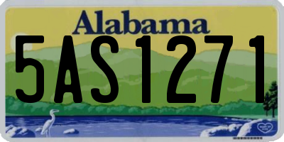 AL license plate 5AS1271