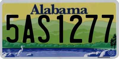 AL license plate 5AS1277