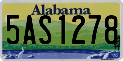 AL license plate 5AS1278