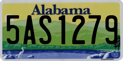 AL license plate 5AS1279