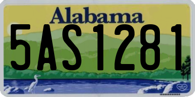 AL license plate 5AS1281