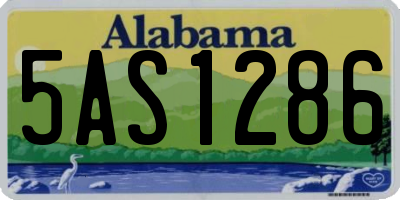 AL license plate 5AS1286