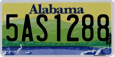 AL license plate 5AS1288