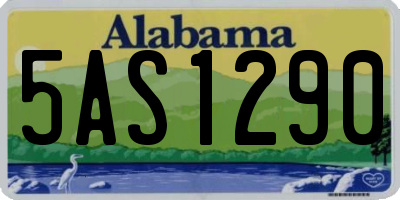 AL license plate 5AS1290