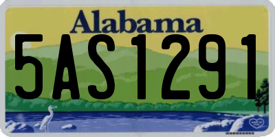 AL license plate 5AS1291