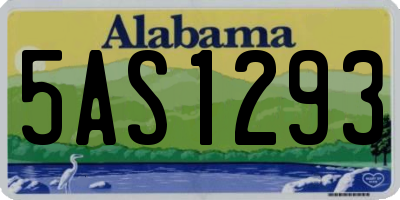 AL license plate 5AS1293