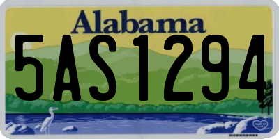 AL license plate 5AS1294