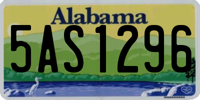 AL license plate 5AS1296
