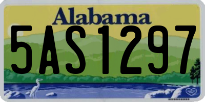 AL license plate 5AS1297