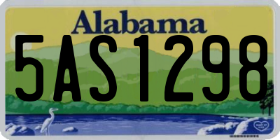 AL license plate 5AS1298