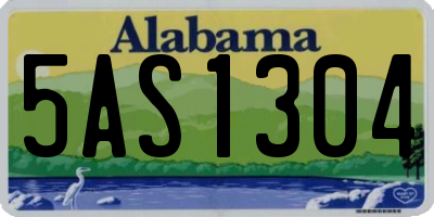 AL license plate 5AS1304