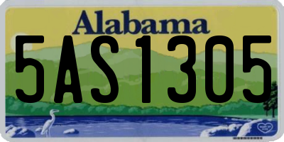 AL license plate 5AS1305