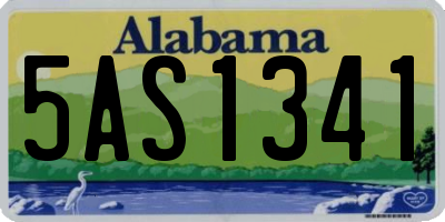 AL license plate 5AS1341