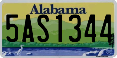 AL license plate 5AS1344