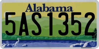 AL license plate 5AS1352