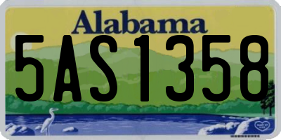AL license plate 5AS1358