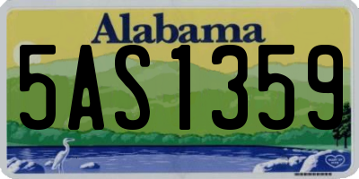 AL license plate 5AS1359