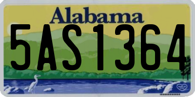 AL license plate 5AS1364