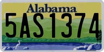 AL license plate 5AS1374