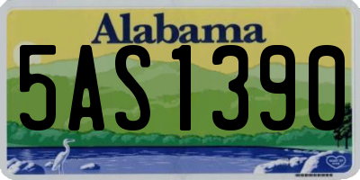 AL license plate 5AS1390