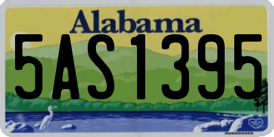 AL license plate 5AS1395