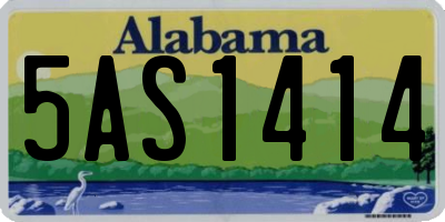 AL license plate 5AS1414