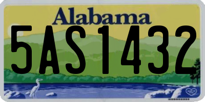 AL license plate 5AS1432