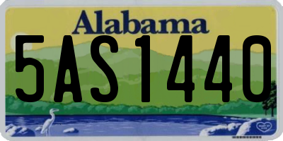 AL license plate 5AS1440