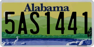 AL license plate 5AS1441