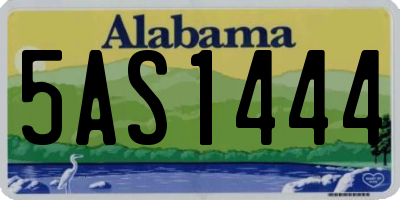 AL license plate 5AS1444