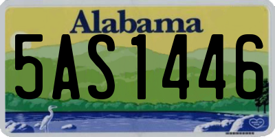 AL license plate 5AS1446