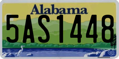 AL license plate 5AS1448