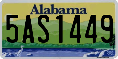 AL license plate 5AS1449