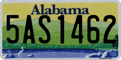 AL license plate 5AS1462