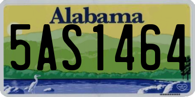 AL license plate 5AS1464