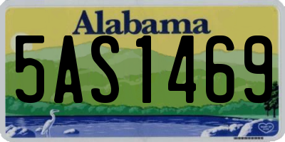 AL license plate 5AS1469
