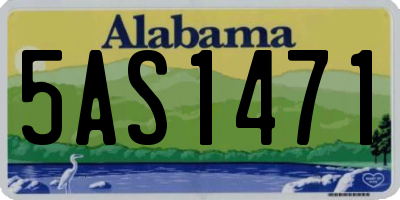 AL license plate 5AS1471