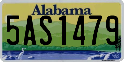 AL license plate 5AS1479