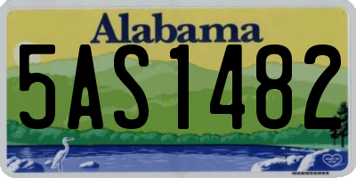 AL license plate 5AS1482