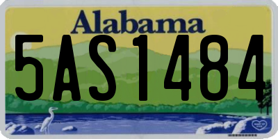 AL license plate 5AS1484