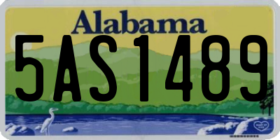 AL license plate 5AS1489