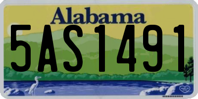 AL license plate 5AS1491