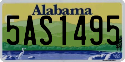 AL license plate 5AS1495
