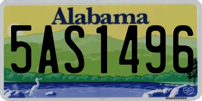 AL license plate 5AS1496